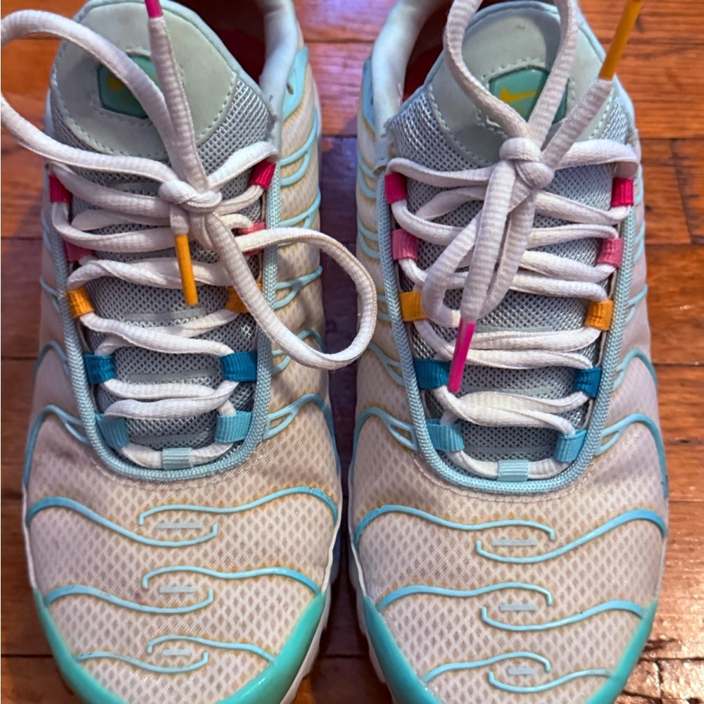 Nike Blue and Pink Sneakers for Active Style